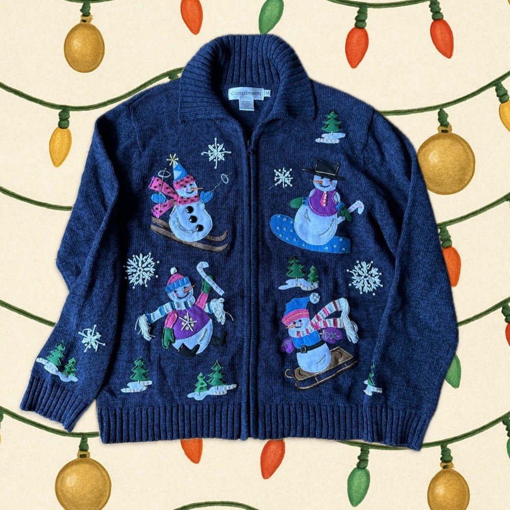 Ladies Snowman Sweater * Ugly Christmas Sweater *
